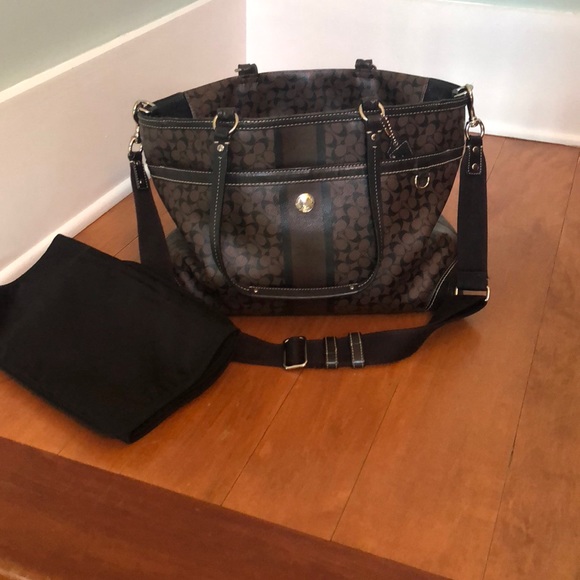 Coach Handbags - Vinyl Coach Diaper Bag with Canvas Liner
